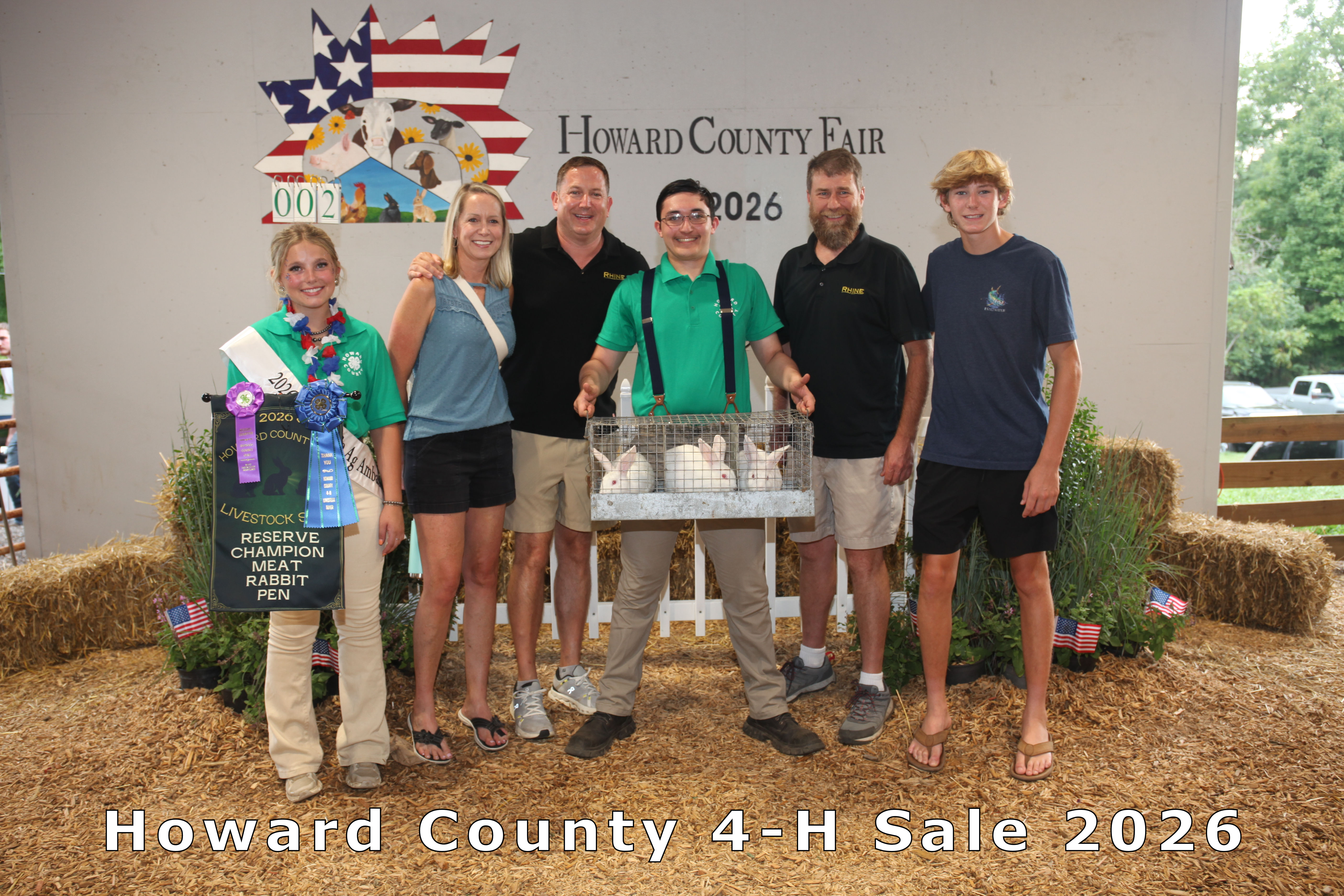 Reserve Champion Meat Rabbit Pen